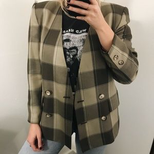 Kasper Plaid Blazer